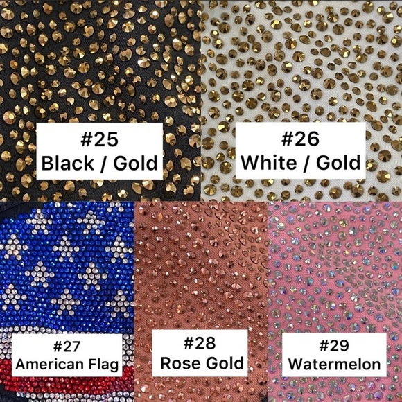 Lips Crystal Bling Face Mask - Picture 6 of 10